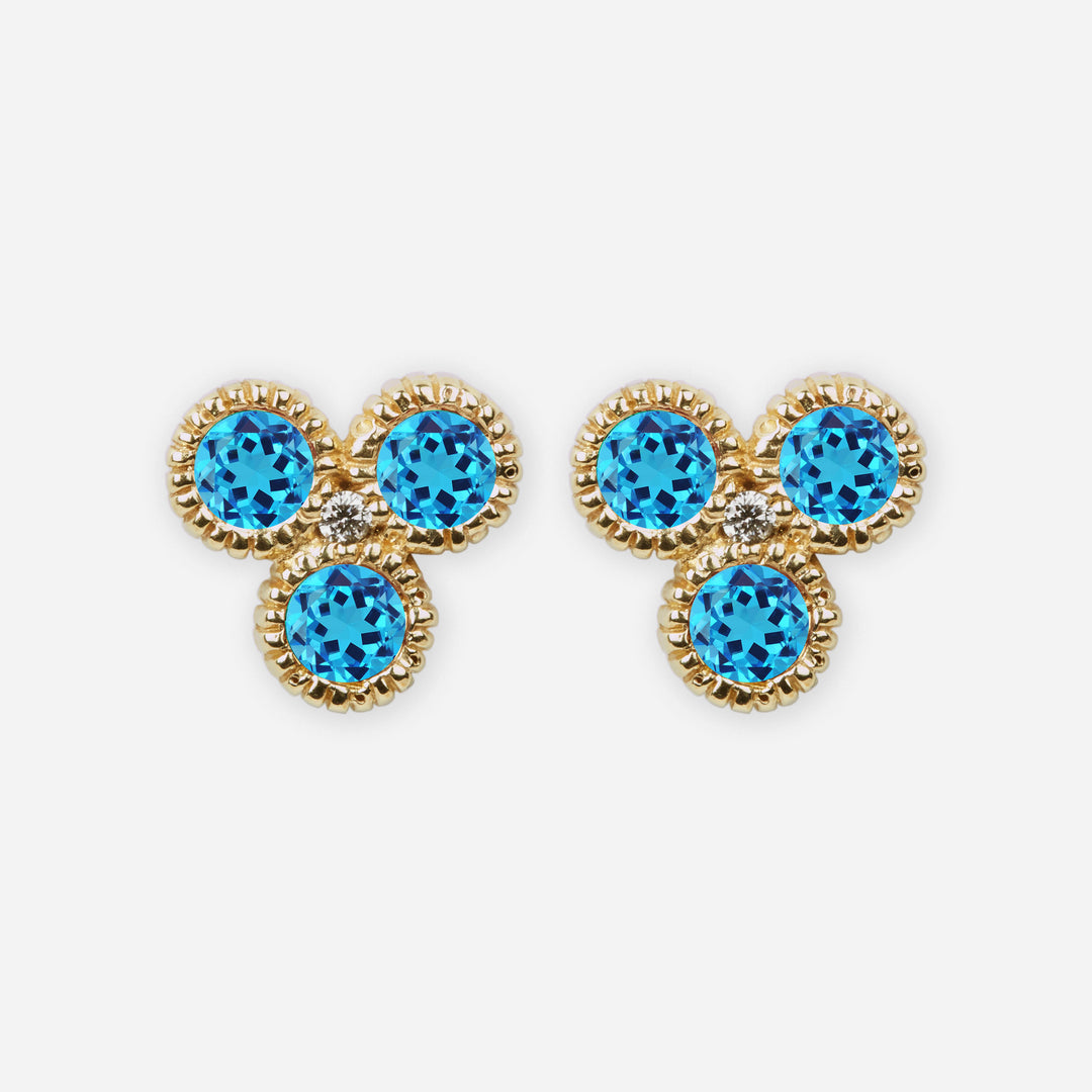 Blue Topaz Nirvana Studs