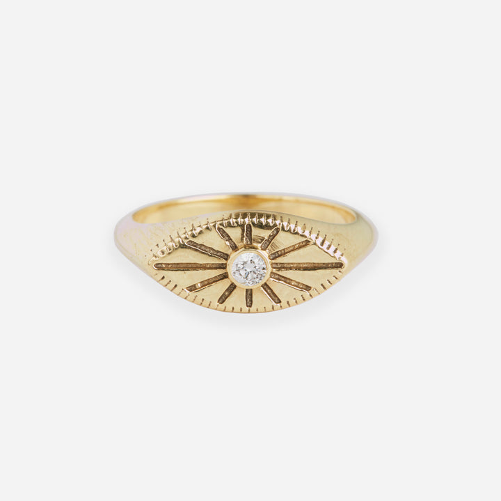 Evil Eye Pinky Ring