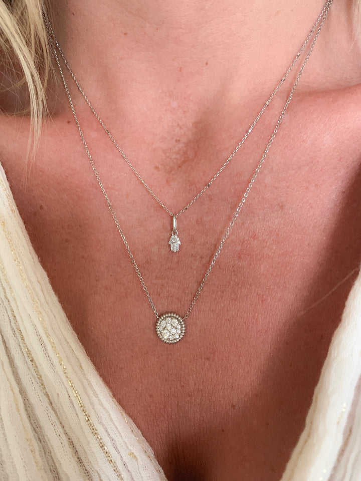 Diamond Hamsa Necklace