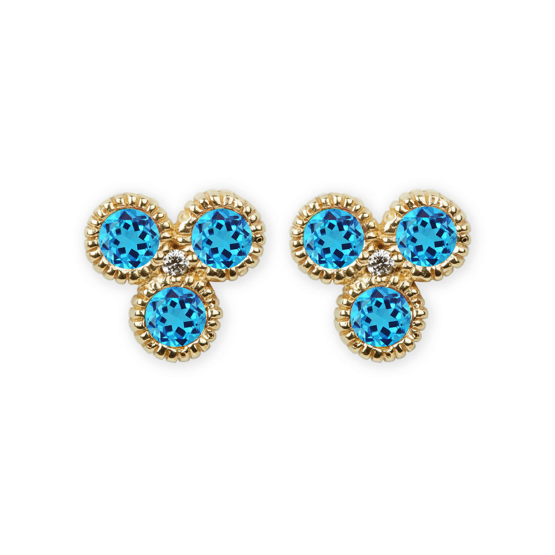 Blue Topaz Nirvana Studs