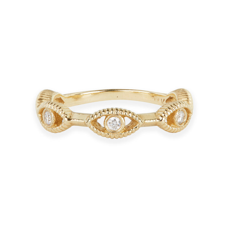 Diamond 14 kt. Gold Ring "All Eyes On You"