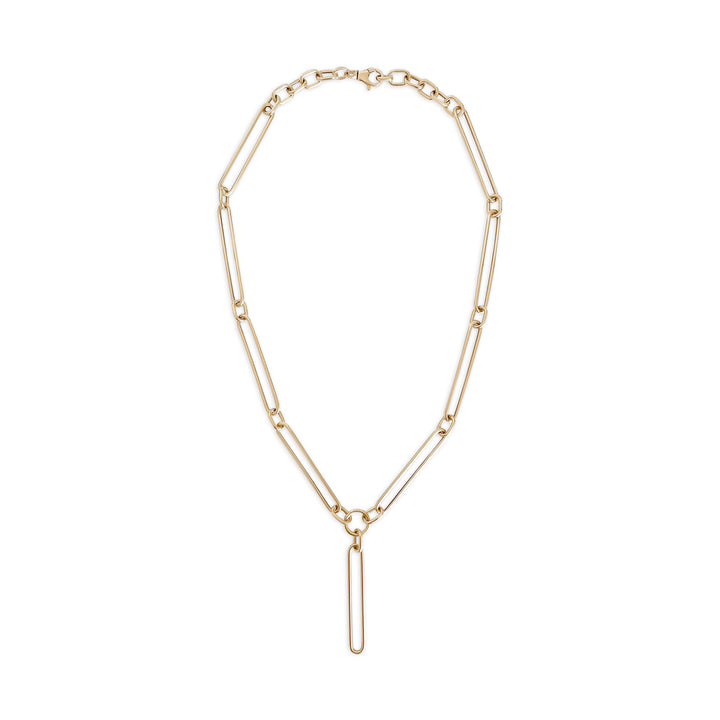 Long Links of Love Lariat Necklace