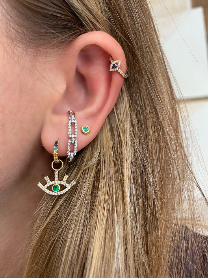 Diamond Links of Love Stud