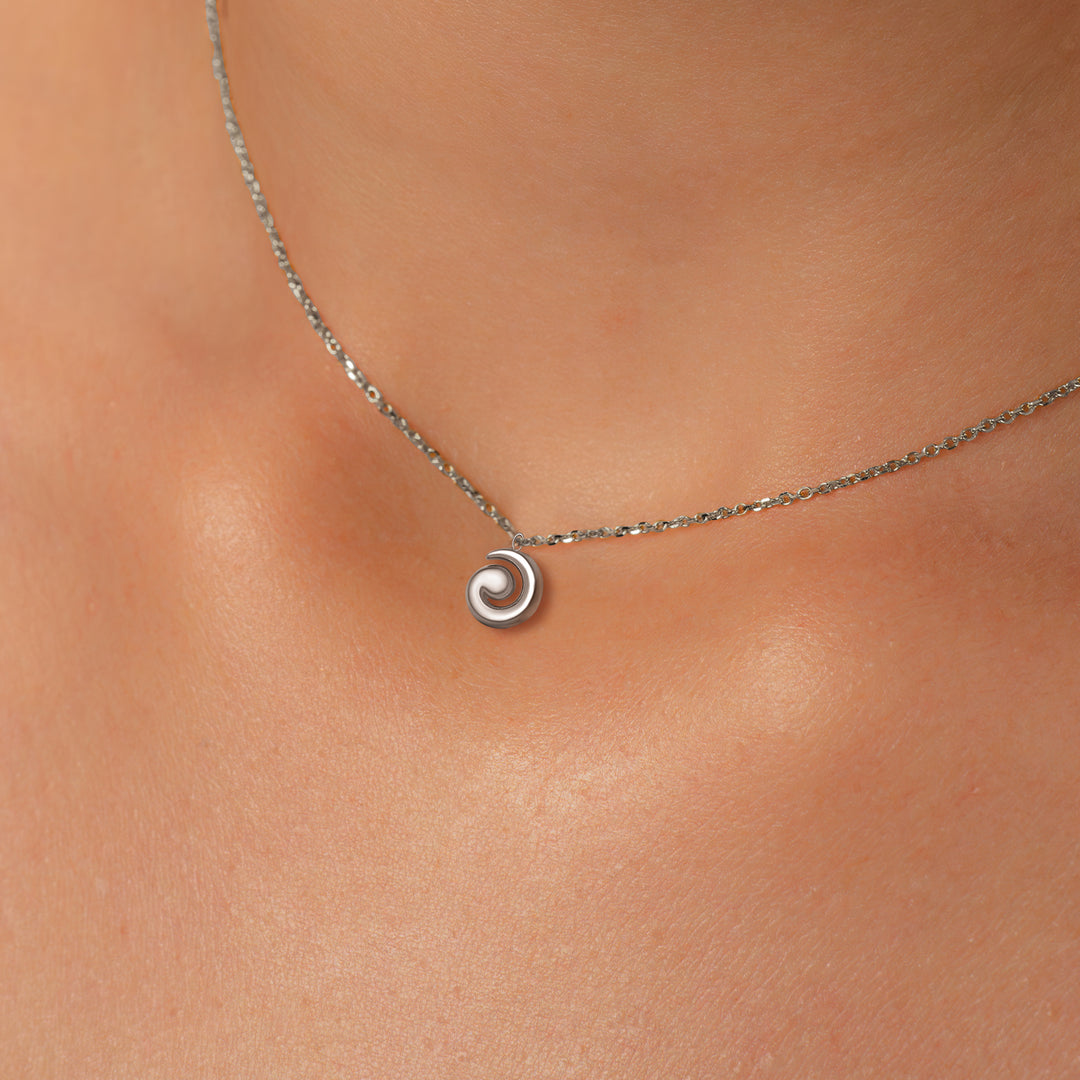 Silver Cycle Necklace