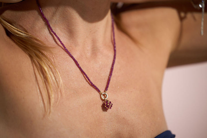 Ruby Healing Bead necklace