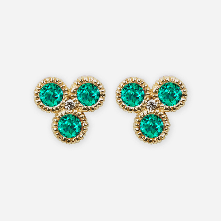 Emerald Nirvana Studs