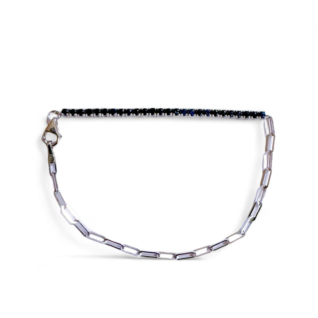 Half Sapphire Tennis Bracelet