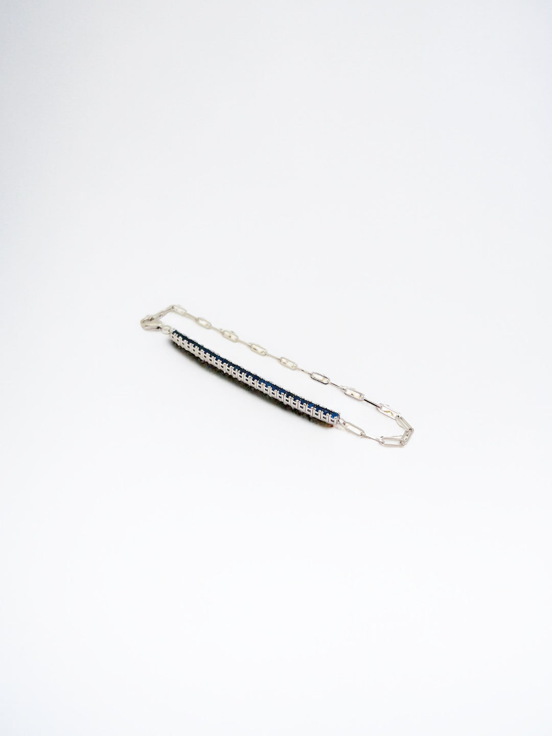 Half Sapphire Tennis Bracelet