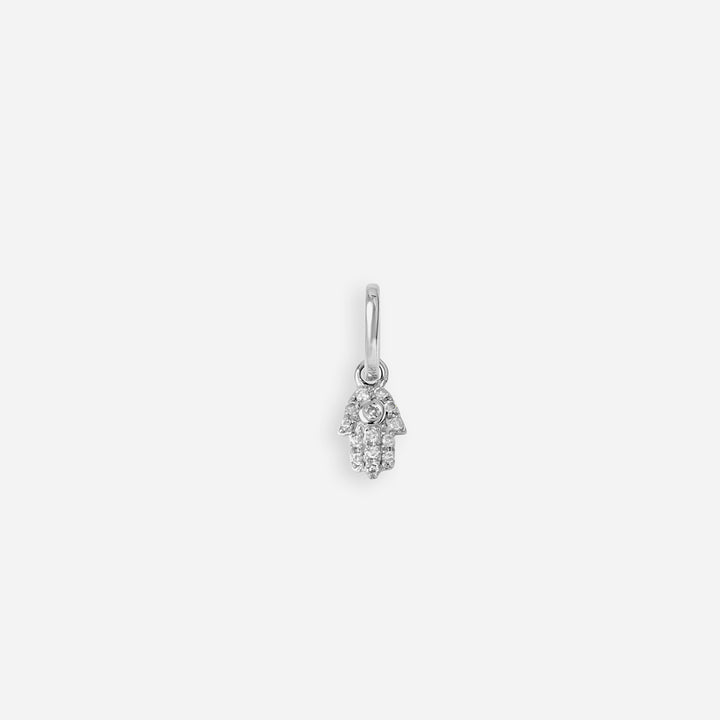 Diamond Hamsa Charm