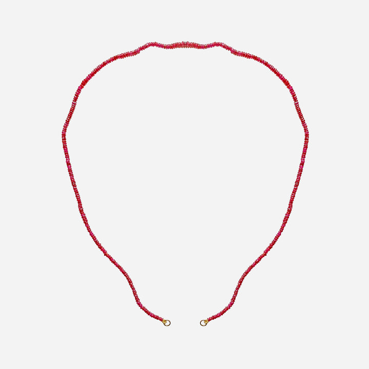 Ruby Healing Bead Necklace