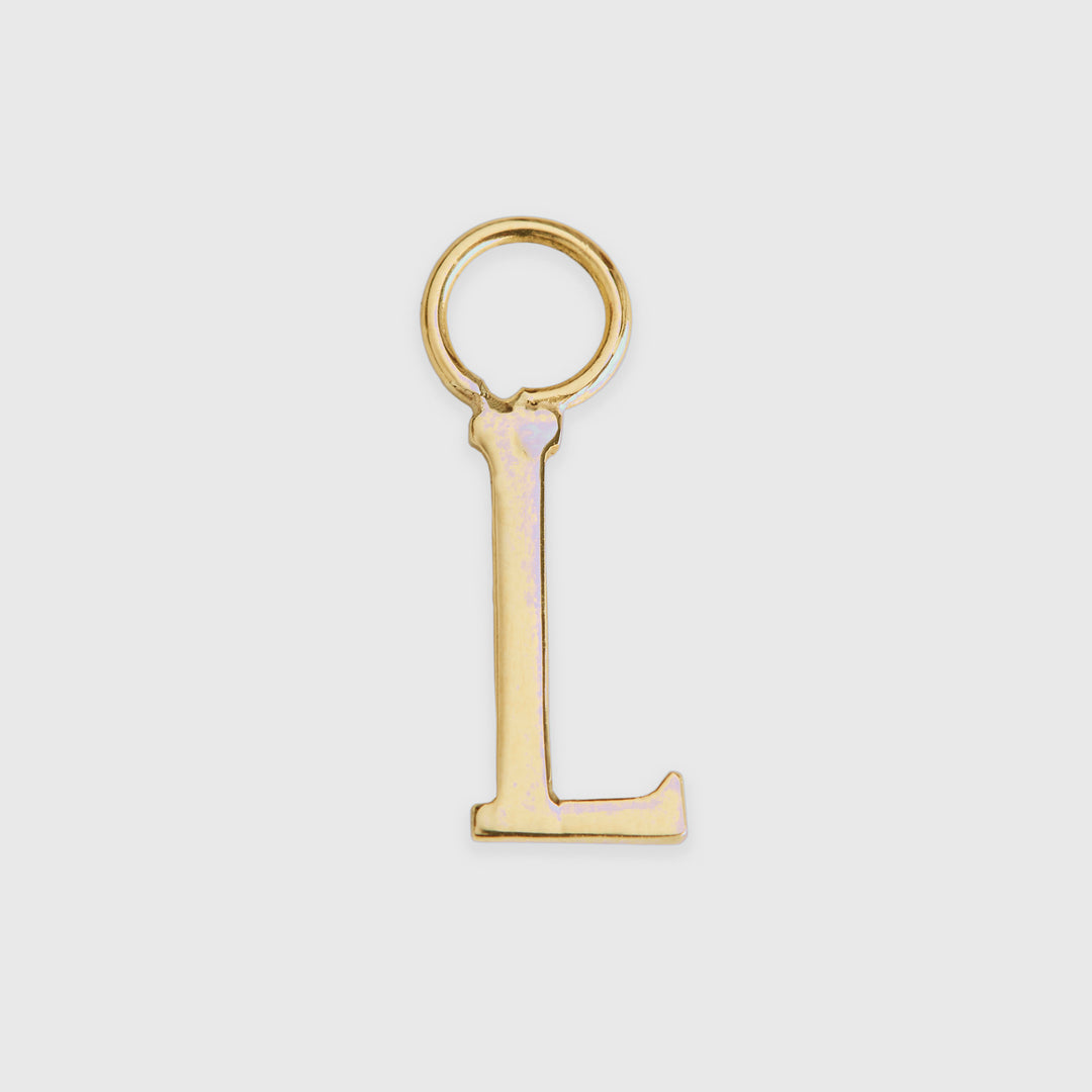 Initial Hoop Charm