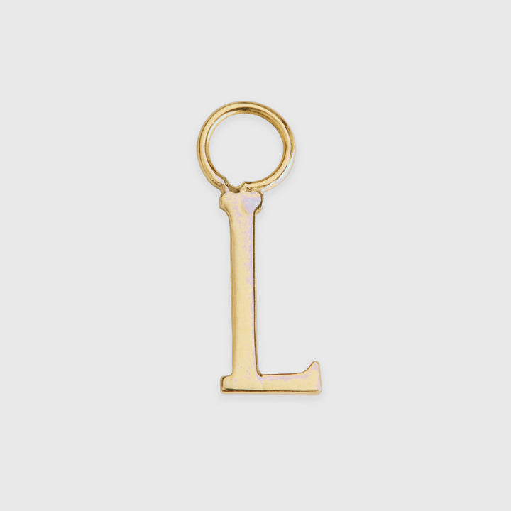 Initial Hoop Charm
