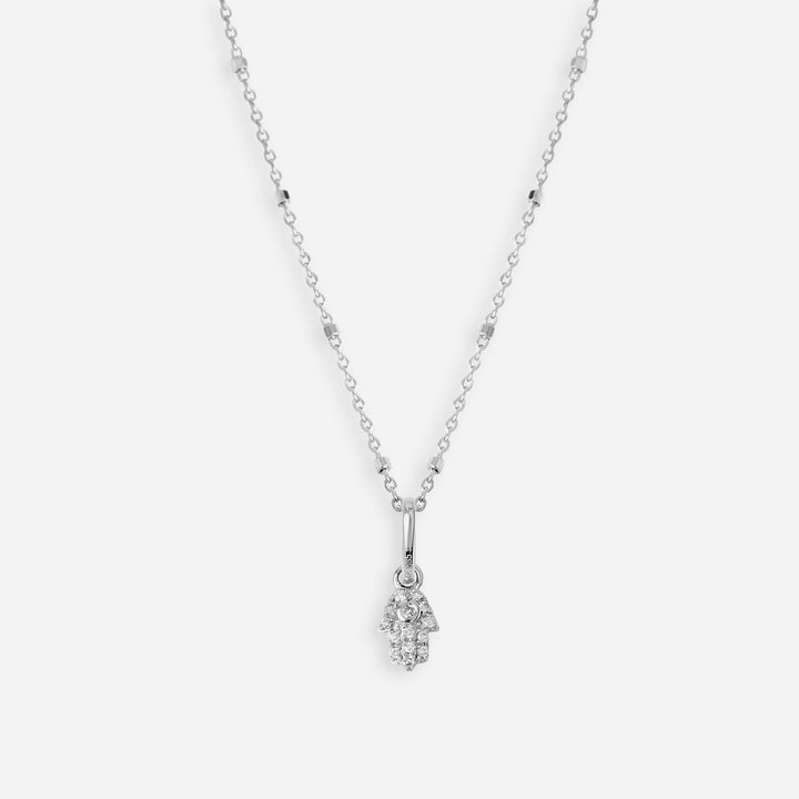 Diamond Hamsa Charm