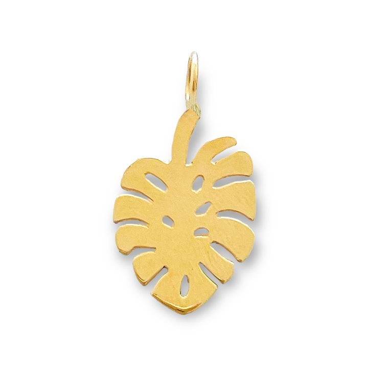 Monstera Leaf Gold Gold Necklace