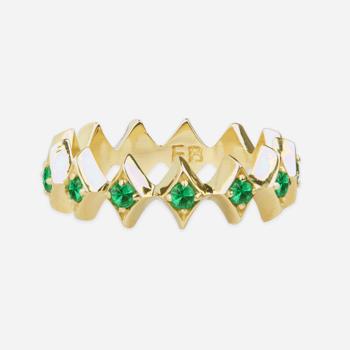 Royal Eternity Emerald Ring