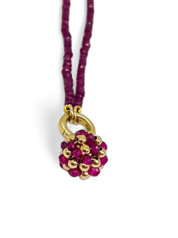 Ruby Healing Bead necklace