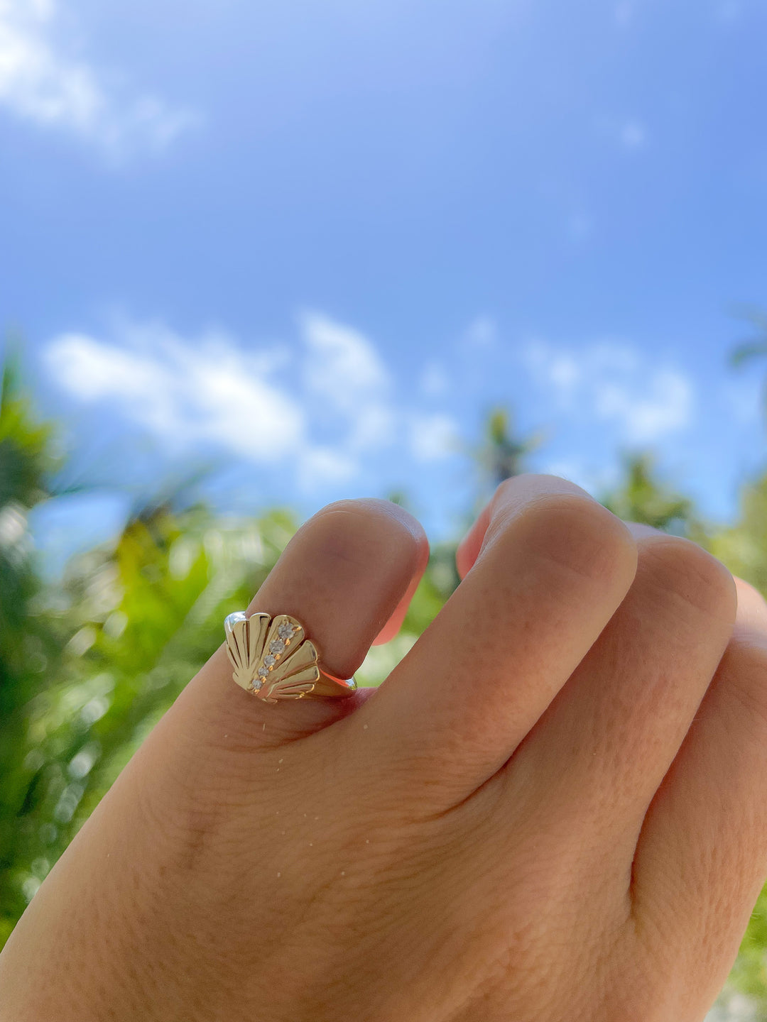 Sea Shell Pinky Ring