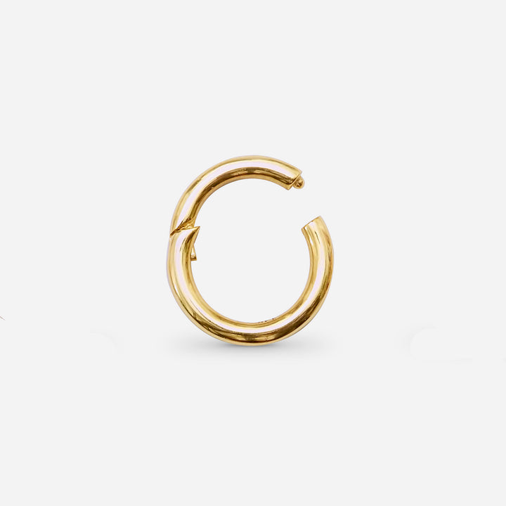 Gold Round Profile Charm Holder