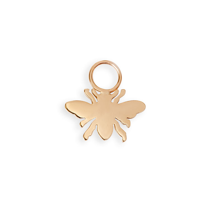 Gold Bee Hoop Charm