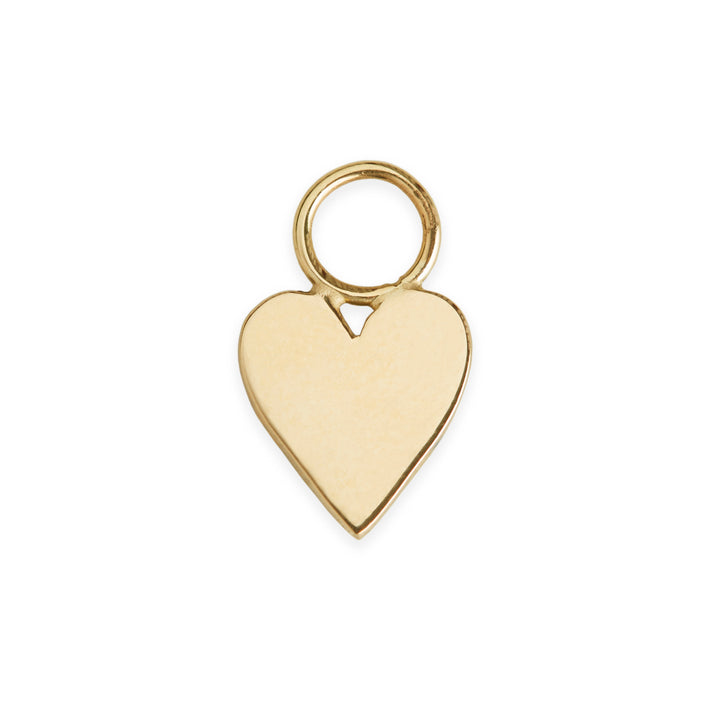 Gold Heart Hoop Charm