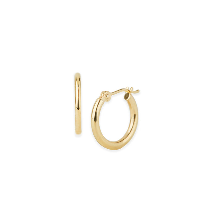 Small 2 mm Gold Hoops