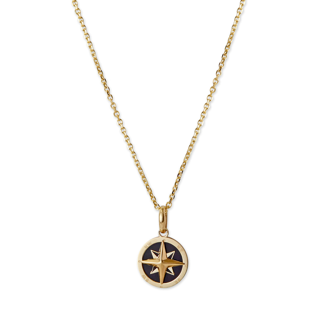 Mini Compass Medallion Necklace