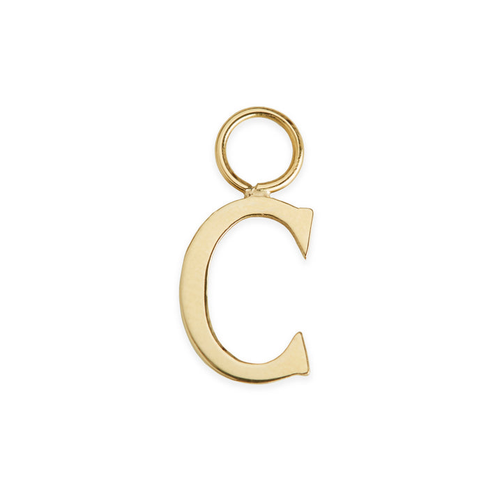 Initial Hoop Charm