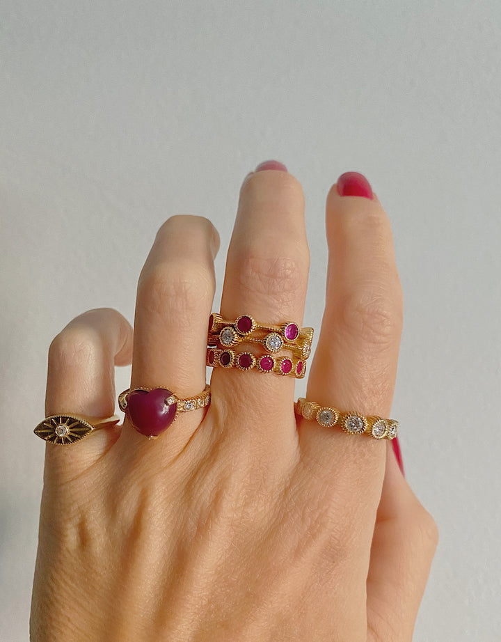 Journey Diamond Ring SIZE 6 3/4