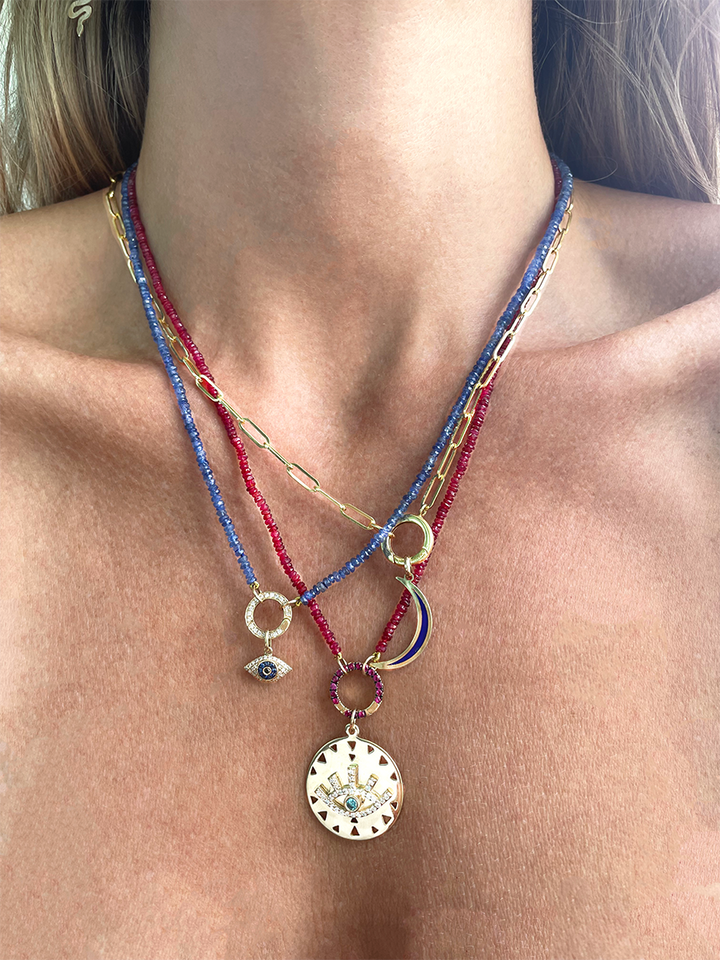 Sapphire Healing Bead Necklace