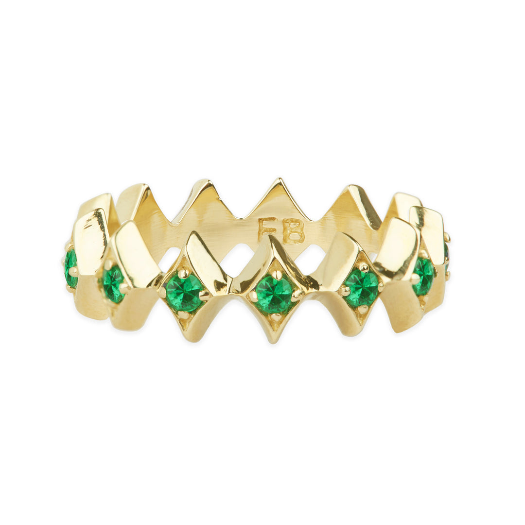 Royal Eternity Emerald Ring