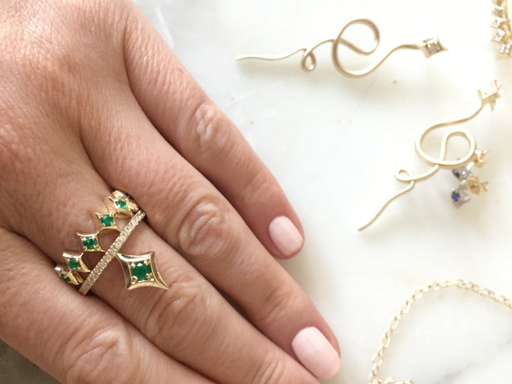 Royal Eternity Emerald Ring