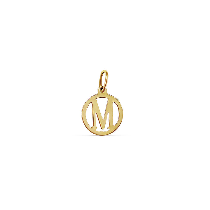 Small Gold Initial Medallion
